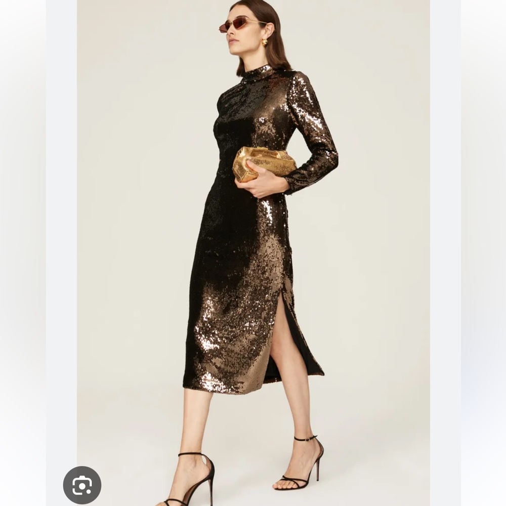 NWT Ted Baker Brooklyn Rube Dress Dark Brown Size 1 (US 4)